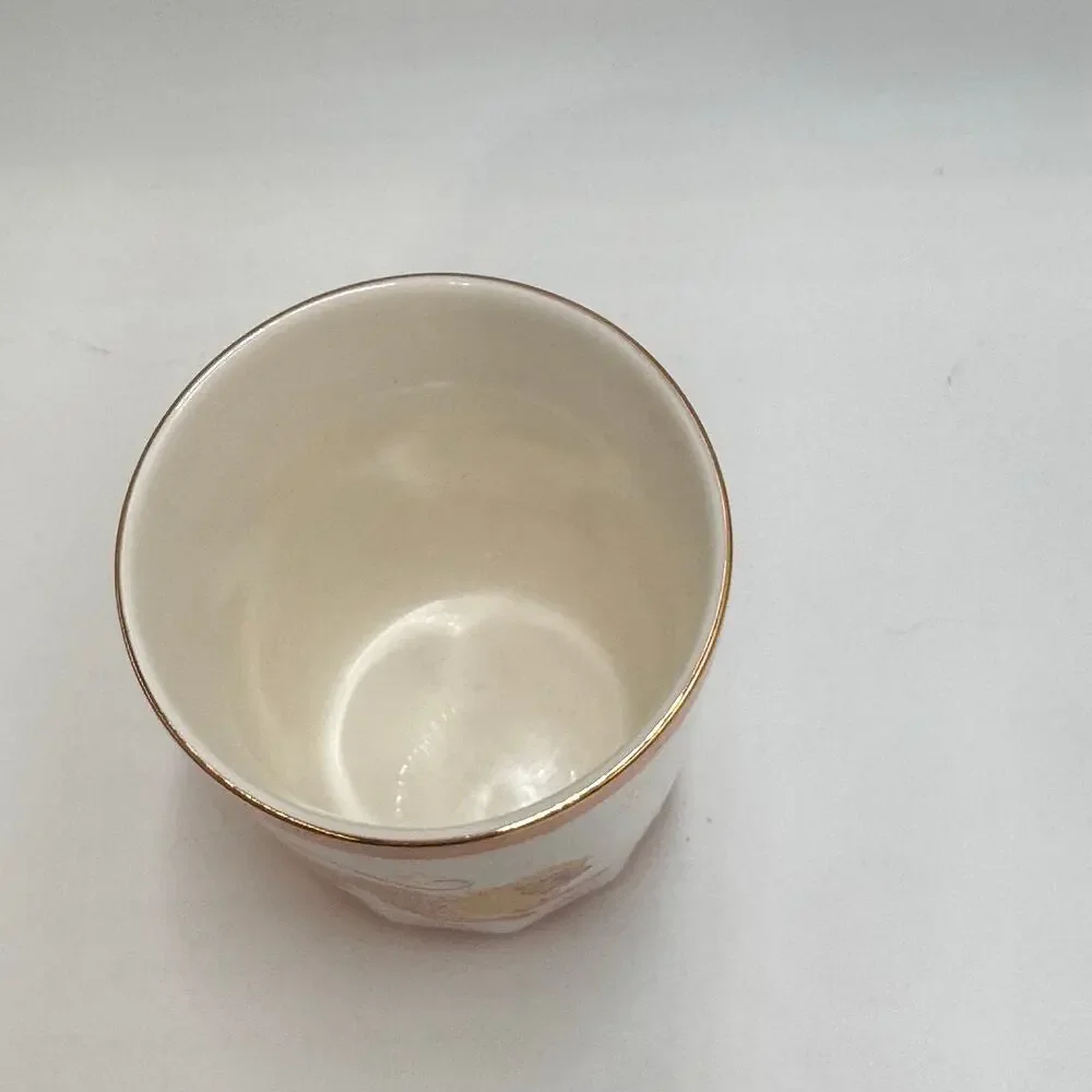 Anthropologie Leo Zodiac Candle Vessel Orange Ceramic Astrology Decor Box